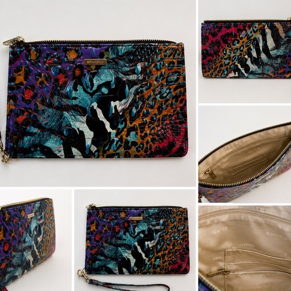 Brahmin Handbags - ✨ Beautiful Brahmin Melbourne Collection wristlet! multicolor embossed leather!